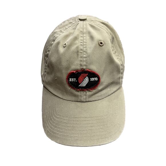 Vintage Twins Enterprise Beige NBA Portland TrailBlazers Fitted Hat Cap Size L - Picture 1 of 10